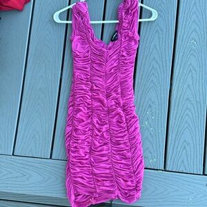 Bebe rouched dress size small